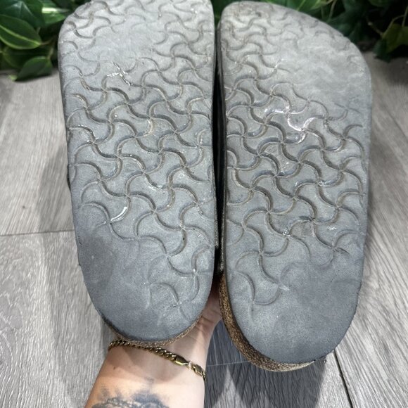 Birkenstock Boston Clogs Mules Black Leather Regular Width Men’s Size 45 main image 4